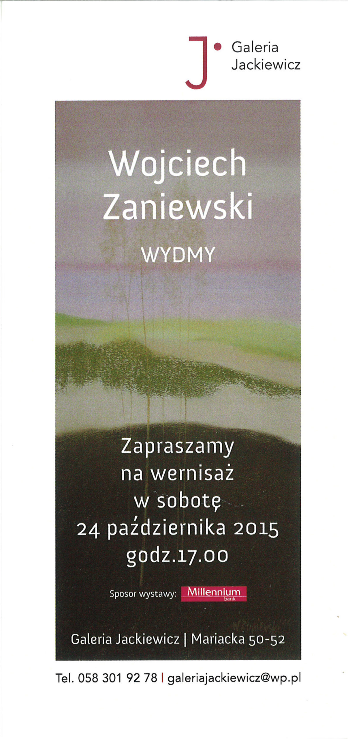 Indywidualna wystawa - Galeria Jackiewicz, Gdańsk 2015
